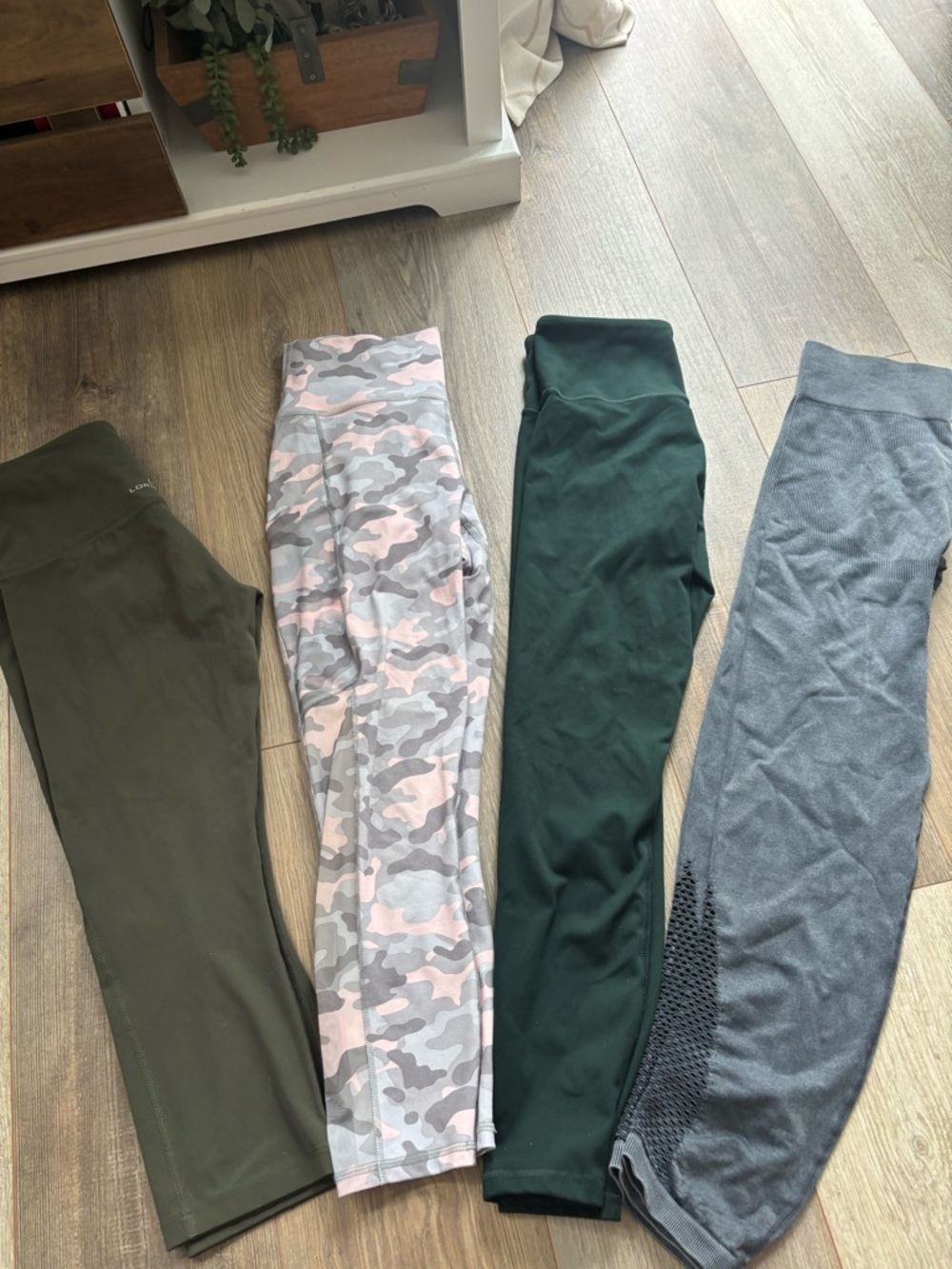 High-Rise Camo Pink & Gray Leggings